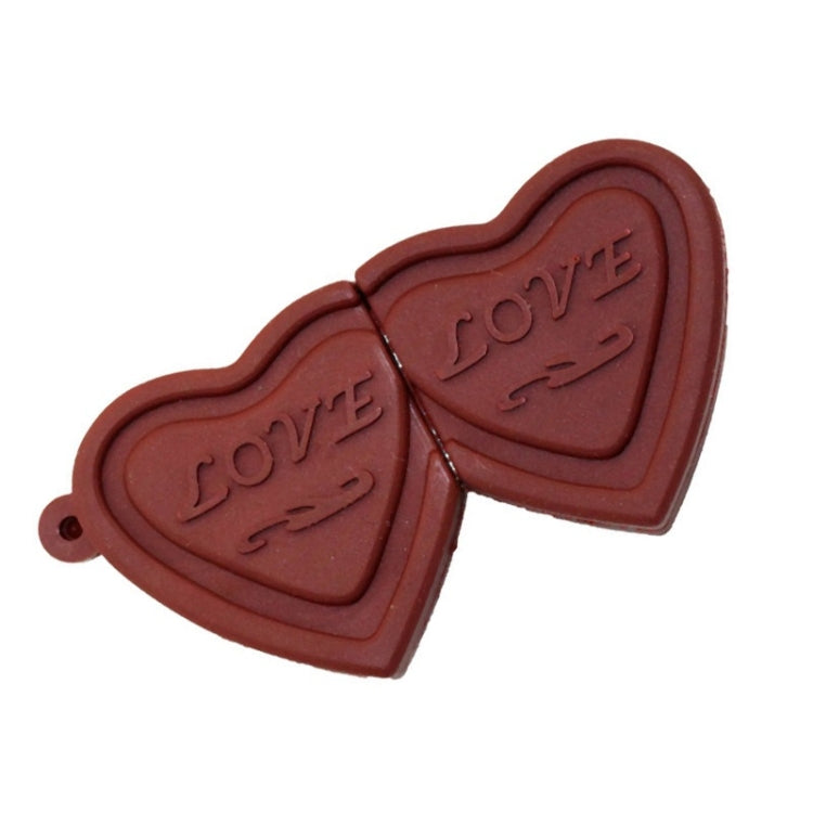 MicroDrive 16GB USB 2.0 Creative Heart Chocolate U Disk - USB Flash Drives by MicroDrive | Online Shopping UK | buy2fix