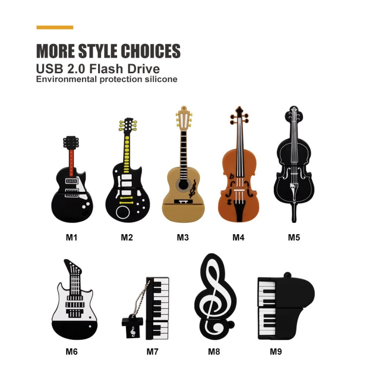 MicroDrive 64GB USB 2.0 Guitar U Disk - USB Flash Drives by MicroDrive | Online Shopping UK | buy2fix